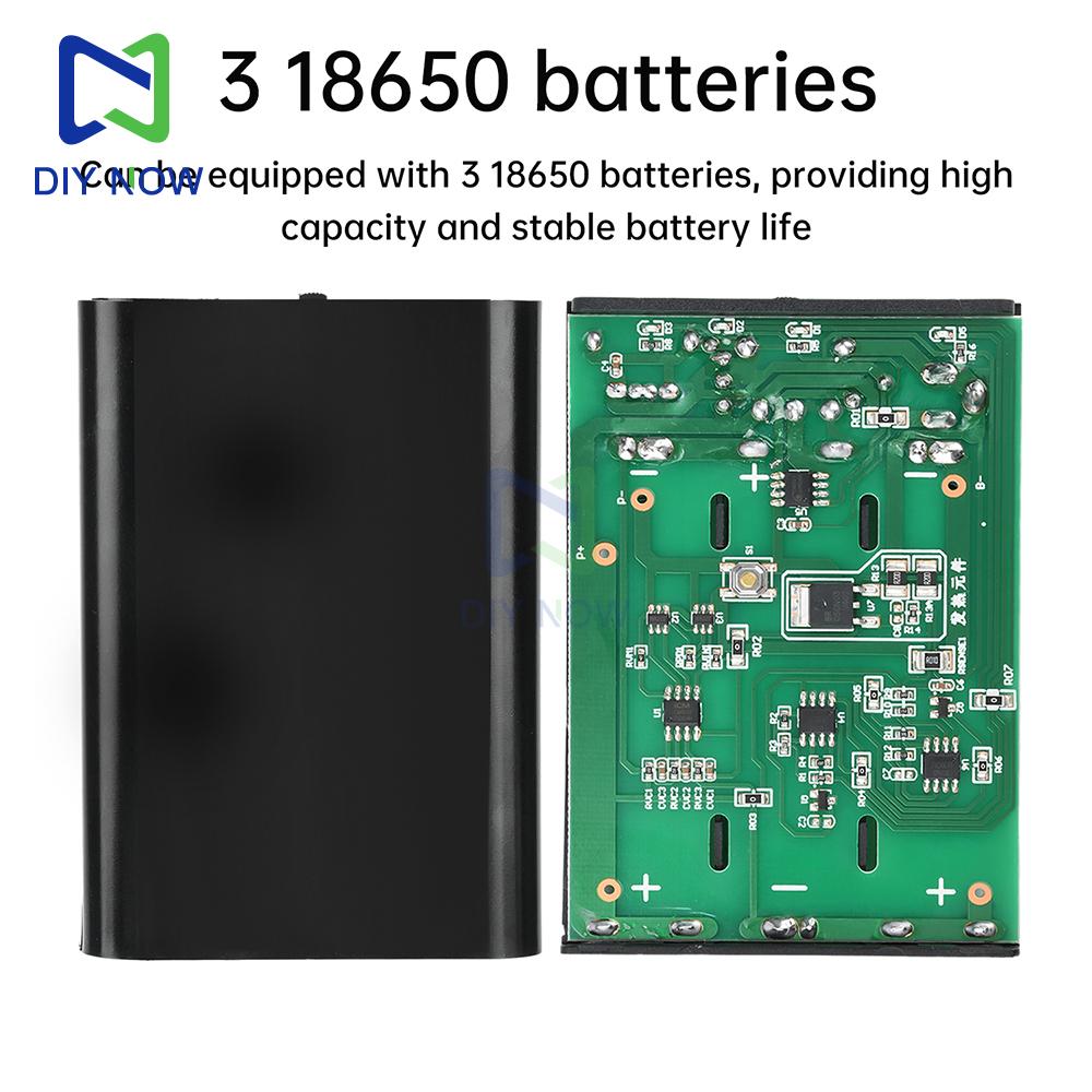3 18650 Power Bank Battery Box Solder-Free DIY kit DC5V 12V Dual Output Series Mobile Power Bank Housing With Switch DC5.5*2.1mm