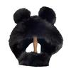 Forsyning søt bjørn plysjhatt dame høst og vinter fortykket varm ansikt liten ørehatt imitasjonspels Lei Feng-hatt