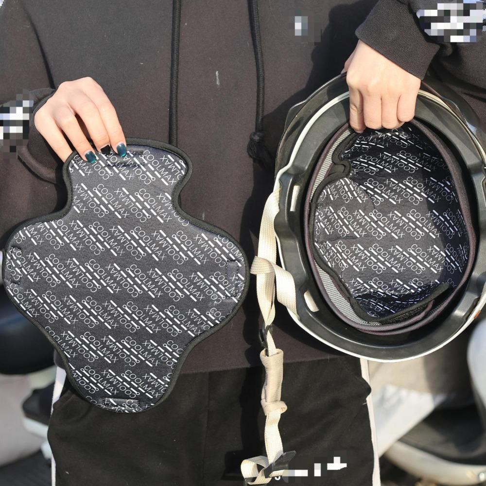 Almohadilla de relleno para casco de motocicleta transpirable, almohadilla de relleno para casco, almohadilla de aislamiento que absorbe el sudor y se seca rápidamente, accesorios