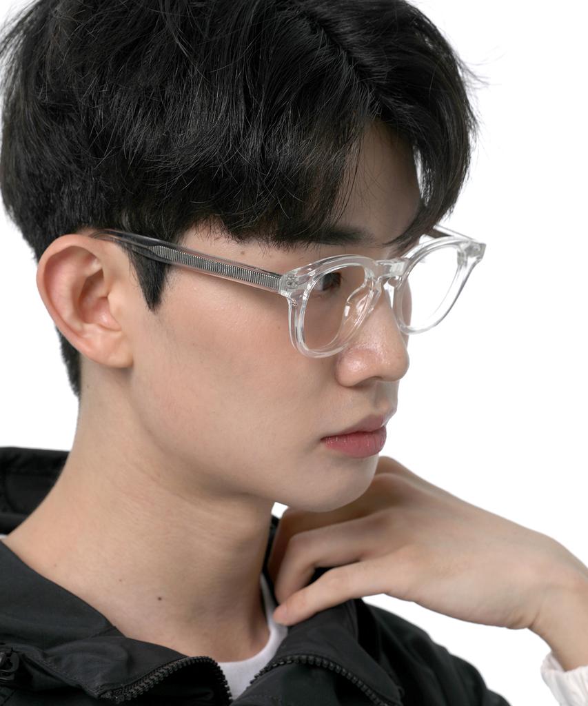 Eseubika Sbka Ted2-C03 Blue Light Blocking Horn-Rimmed Glasses