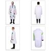 Set costum de om de știință nebun de Halloween cu material din poliester pentru copii și adulți