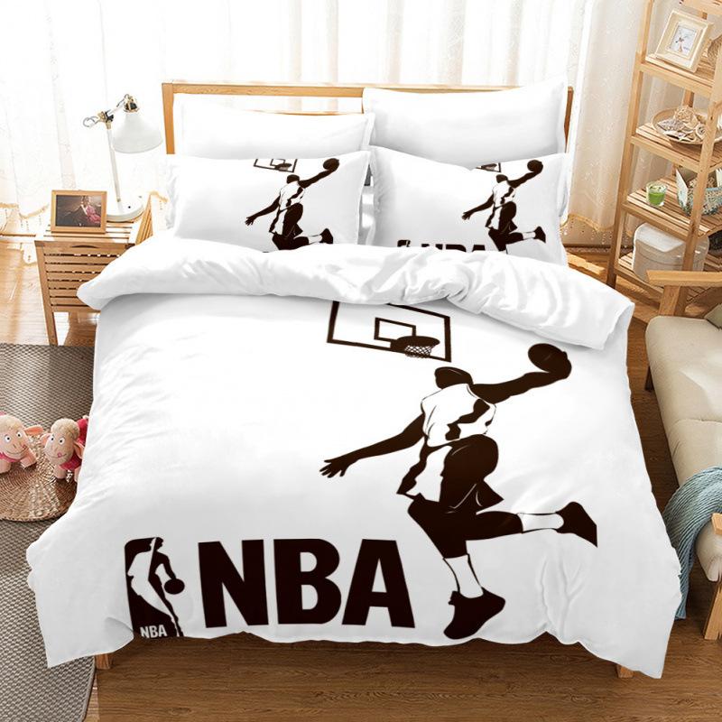 Basketball Comics Three-Piece Bedding Home Textile Quilt Cover Four-Piece Children'S Bedding