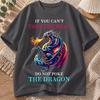 2026 New Cotton Tshirt If You Cant Handle The Heat Dont Mess With The Dragon Bold Quote Print Crew Neck Short Sleeve Casua