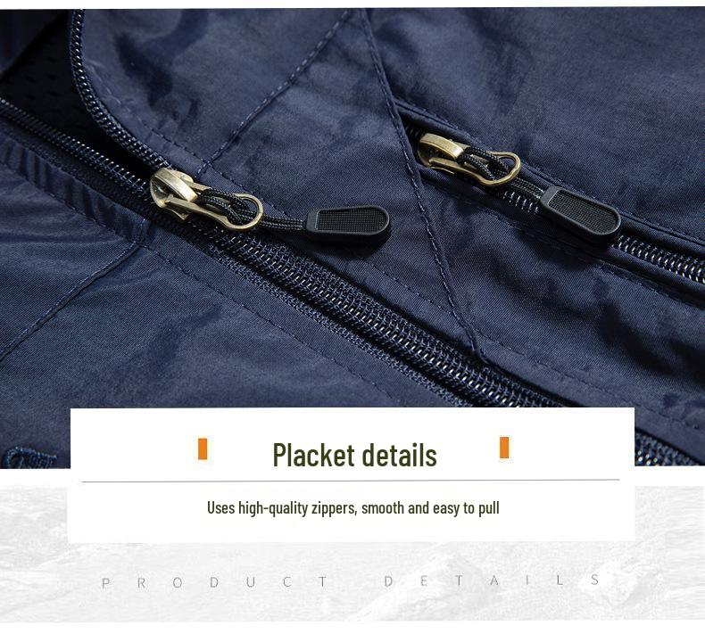 Trendige Stehkragen Schnelltrocknende Outdoor-Weste für Frühling/Sommer 7882