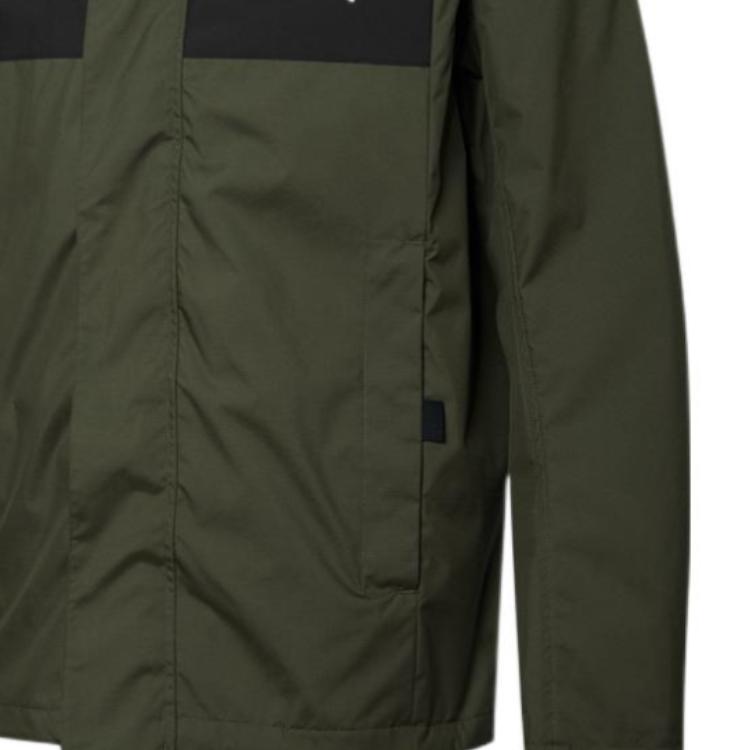 PUMA Unisex Outdoor Colorblock Logo Sports Hooded Jacket Olive Green 848287-02