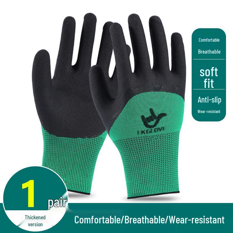 Durian Peeling Gloves: Waterproof, Anti-Cut, Anti-Stab, Non-Slip, Thickened Rubber Coating.