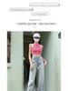 Women's High-Waist Wide-Leg Jeans - Spring/Autumn 2024 Slim Fit Casual Pants