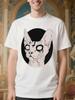 Gothic Steampunk Sphynx Cat Graphic Tshirt - White Tee Wi...
