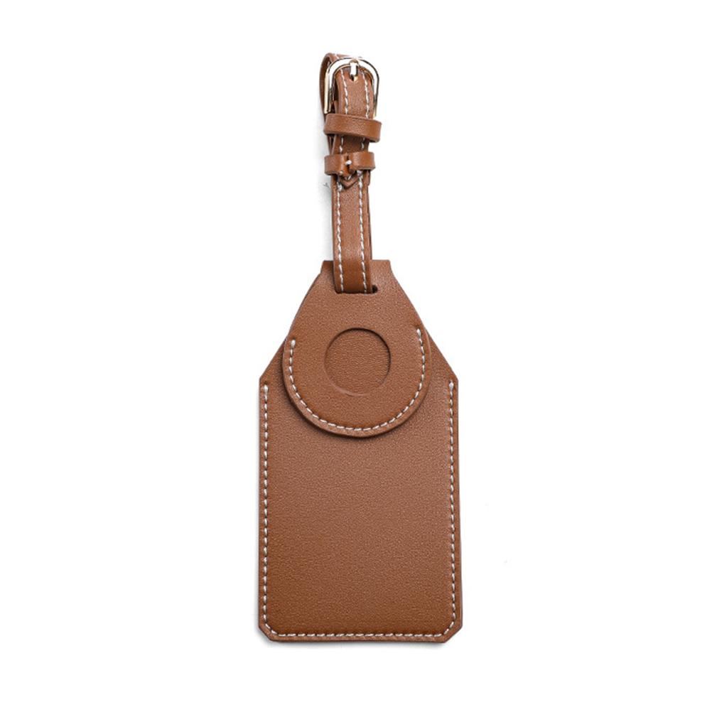 Tracker Cover PU Leather Tracker Protective Case for IOS Locator Brown