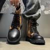 Fashion New autumn and winter boots Fashion Men's Luxury High Quality style Leisure Outdoor Thick soled Casual lace up hot selling shoes