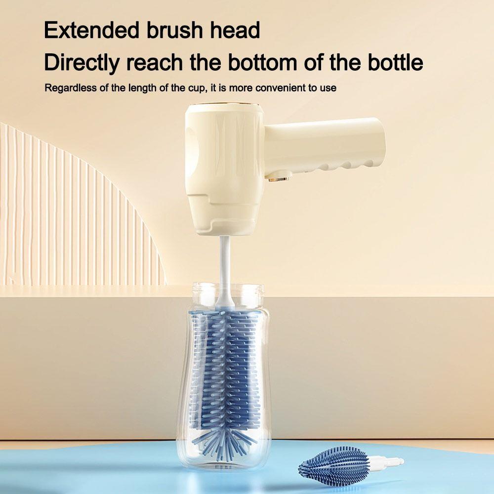Wireless Electric Baby Bottle Brush Rechargeable Bottle Cleaner Electric Rotating Scrubber