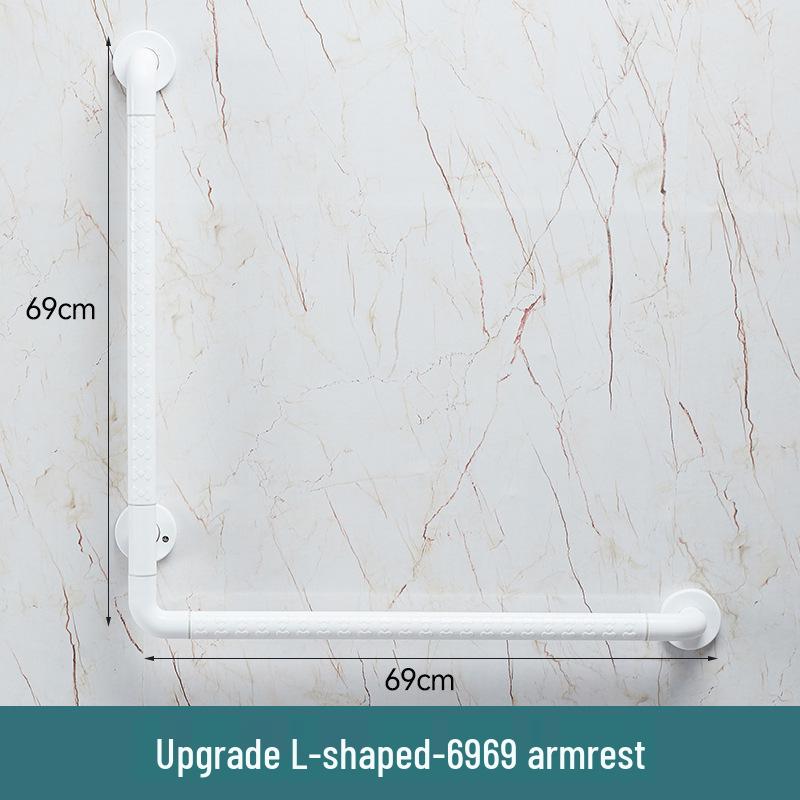 L-Shaped Non-Slip Bathroom Grab Bar for Elderly & Disabled Users