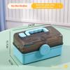 1 Piece of White Household Medicine Classification Box, Large Capacity and Multiple Layers, a Must-have for Home Storage