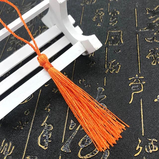 10~80Pcs Bookmark Tassels Fringe Brush Handmade Soft Craft Mini Tassels with Loops for DIY Crafts Jewelry Making Accessories