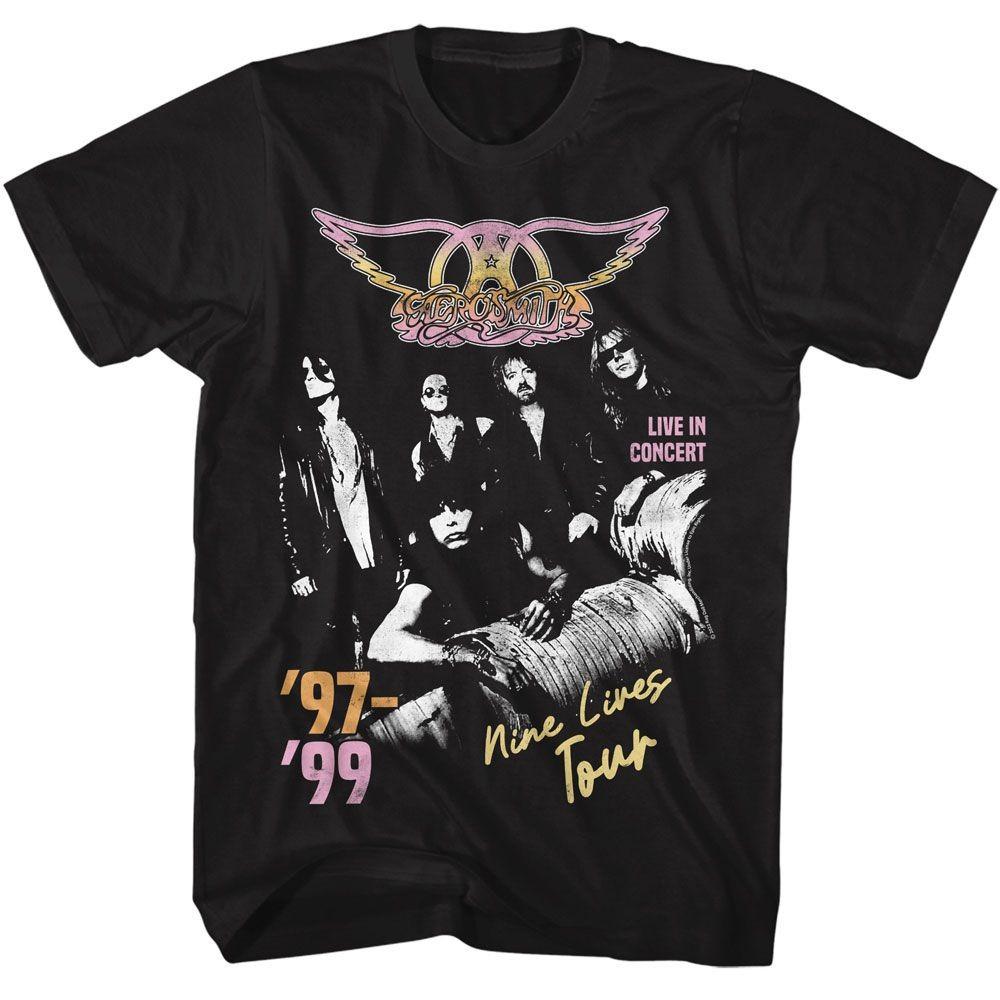 Aerosmith Nine Lives Tour Music Shirt S