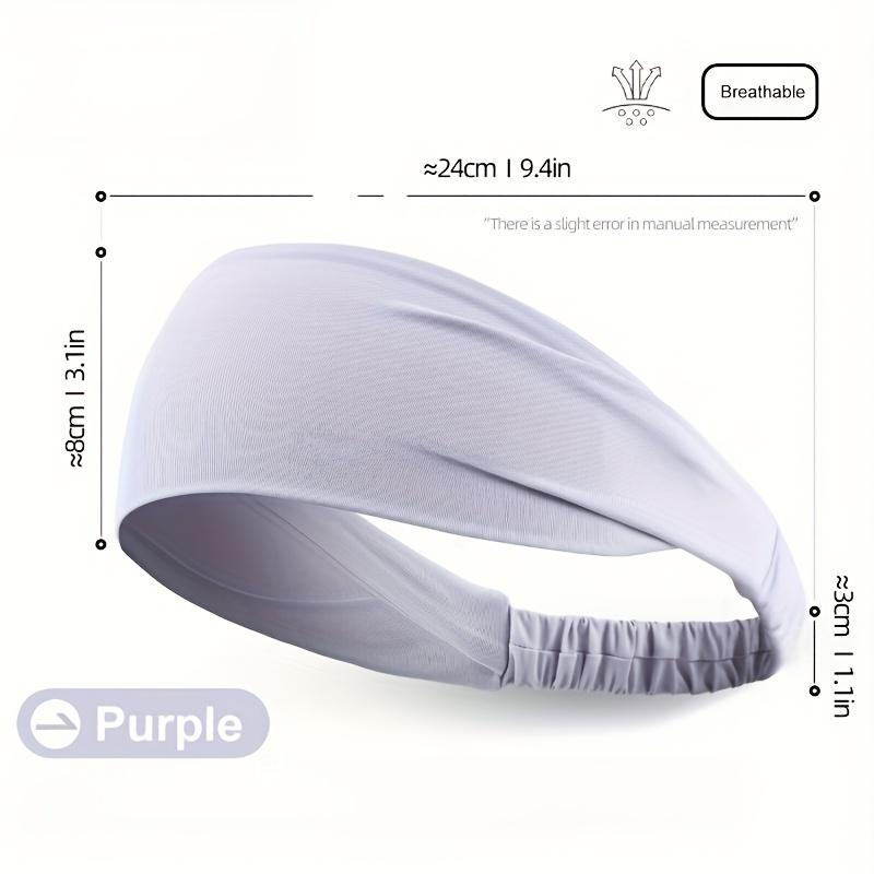 [Sweat-Wicking Headband] 1-Pack Non-Slip Sweat-Wicking Sports Headband | Breathable Moisture-Wicking Elastic Hair Band for Running, Yoga, Cycling
