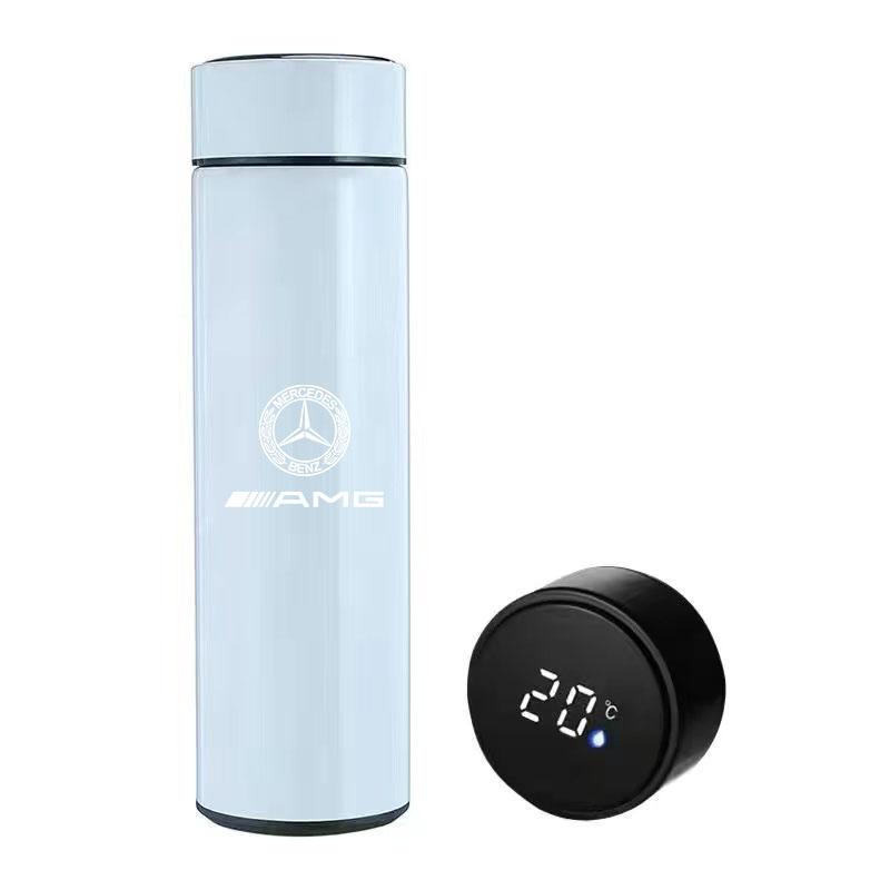 Car Sticker Car 500ml Intelligent Temperature Display Insulating Cup for Mercedes Benz AMG W205 W211 W212 W213 W201 W210 W124 Ac