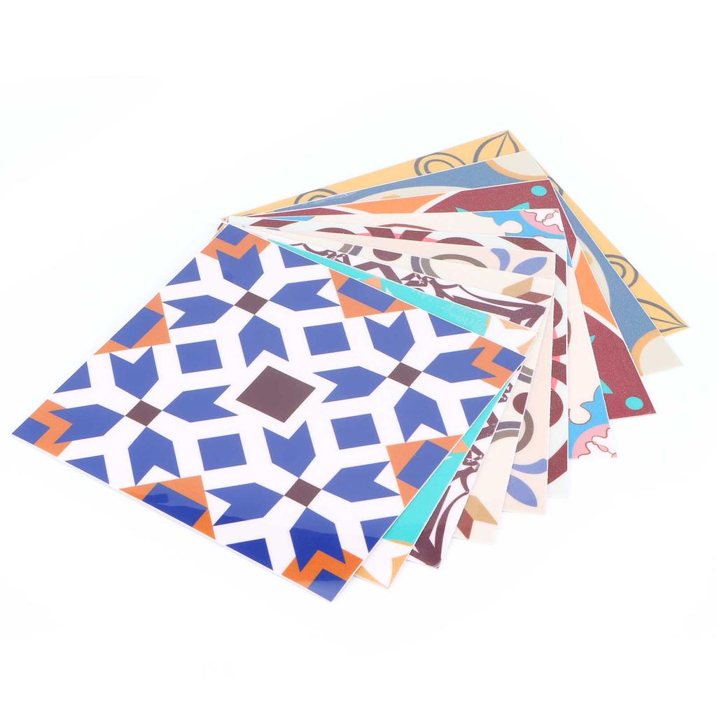 10 Stück Keramikfliesenaufkleber Innovative selbstklebende Wandaufkleber Wasserdicht Ölfest