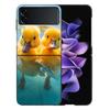 Yellow Duck Phone Case For Samsung Z Flip 6 7 5G Galaxy Z Flip 5 4 3 5G Cases Shockproof Hard Cover TPU