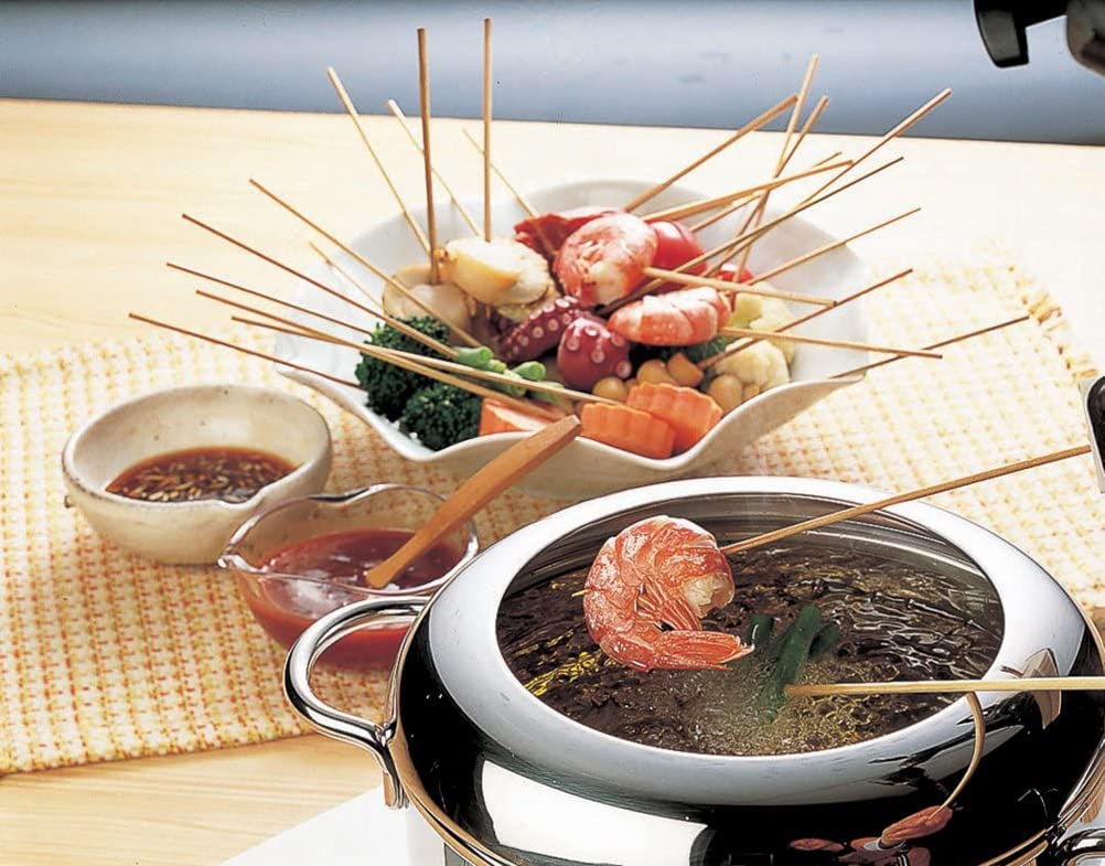 Miyazaki Seisakusho Objet The Tempura Double-Handled Pot 18cm Made in Japan 5-Year Warranty IH Compatible Lightweight OJ-43