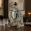 Kolekcjonerska Butelka Whisky Szklany Karafka Orzeł 350ml 250. Rocznica Kształtowa Pomysł na Prezent dla Miłośnika Wina Bourbon Unikalna Dekoracja Baru i Mężczyzn Karafka