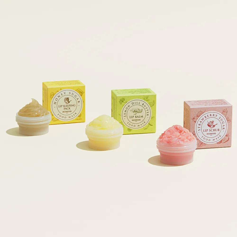 SKINFOOD Food Mask Lip Care 3 Types 21ml [Moist] Lemon Dill Butter Food Mask Lip Balm 21ml