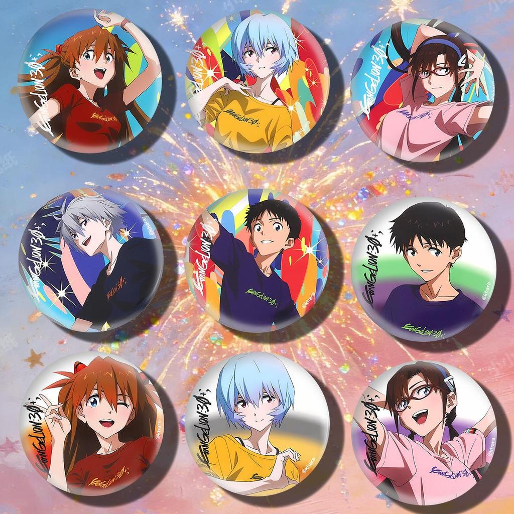 Neon Genesis Evangelion Summer Anniversary Pendant & Badge Pin.