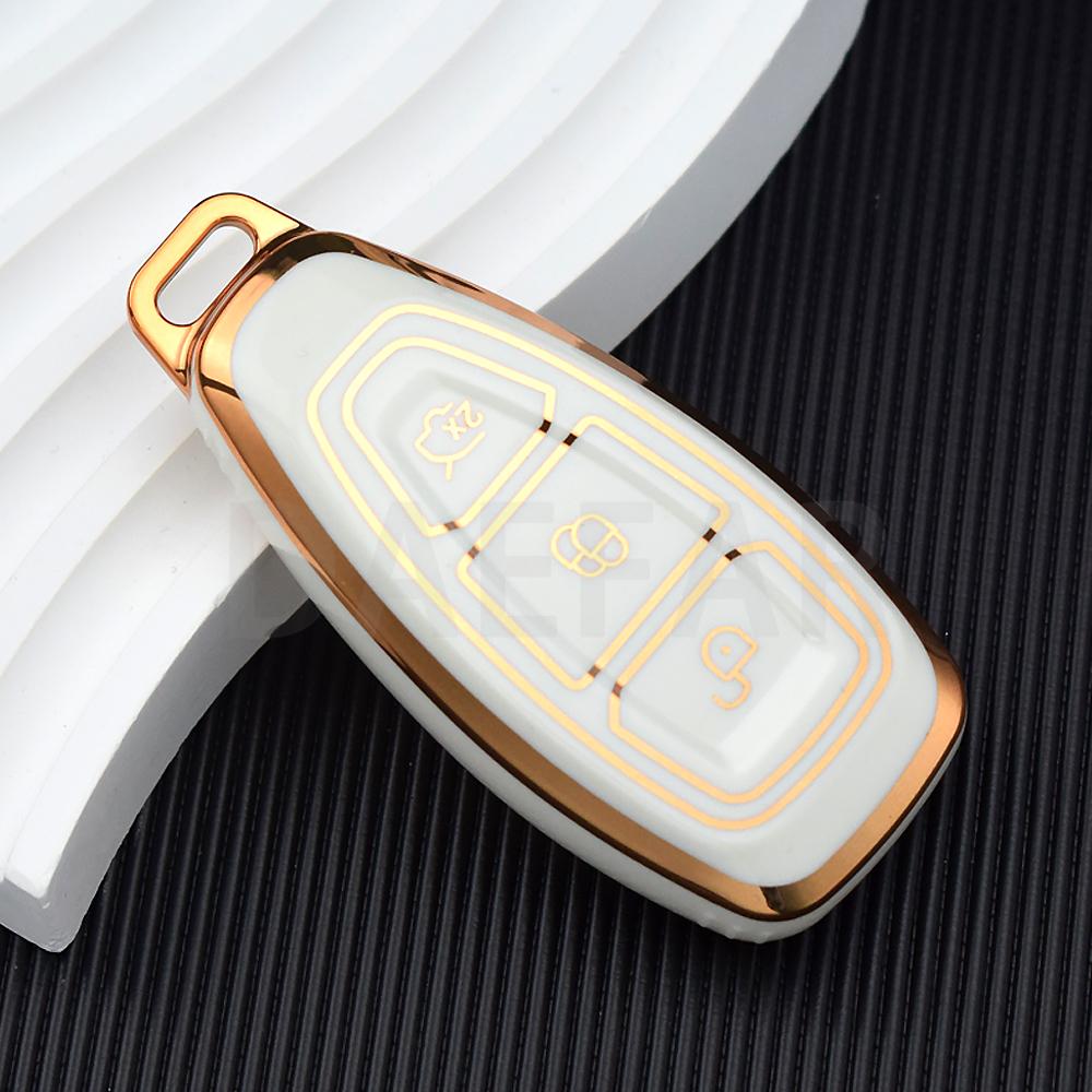 TPU Car Key Case For Ford Puma Grand C Max Focus Mondeo Kuga Fiesta Ecosport Transit Kuga TPU Remote Key Case