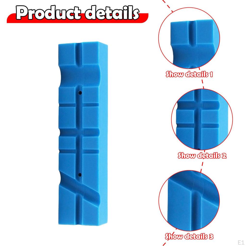 2 Pieces Vise Jaw Pads Bench Covers Multi Groove Textured Inserts for Clamping,