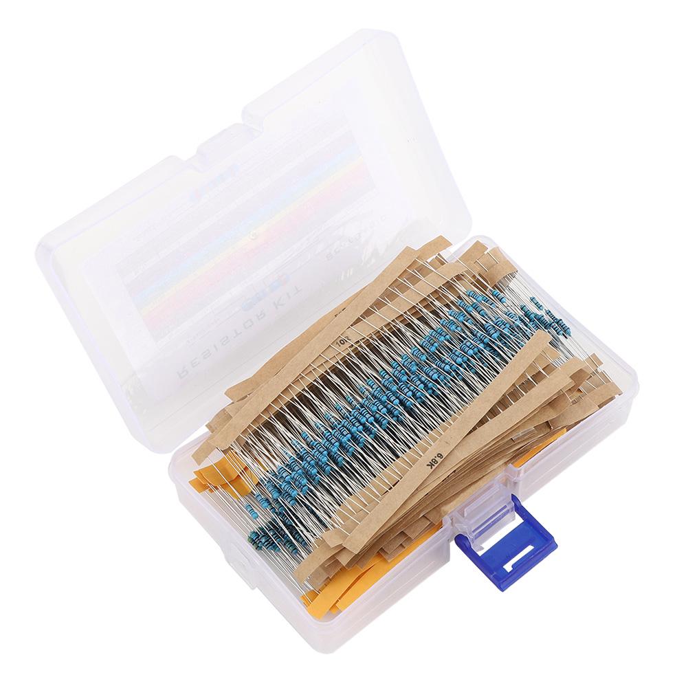 

1280 шт. Металоплівковий резистор 1R10M 64 моделі Набір резисторів Асорті Електронний компонент