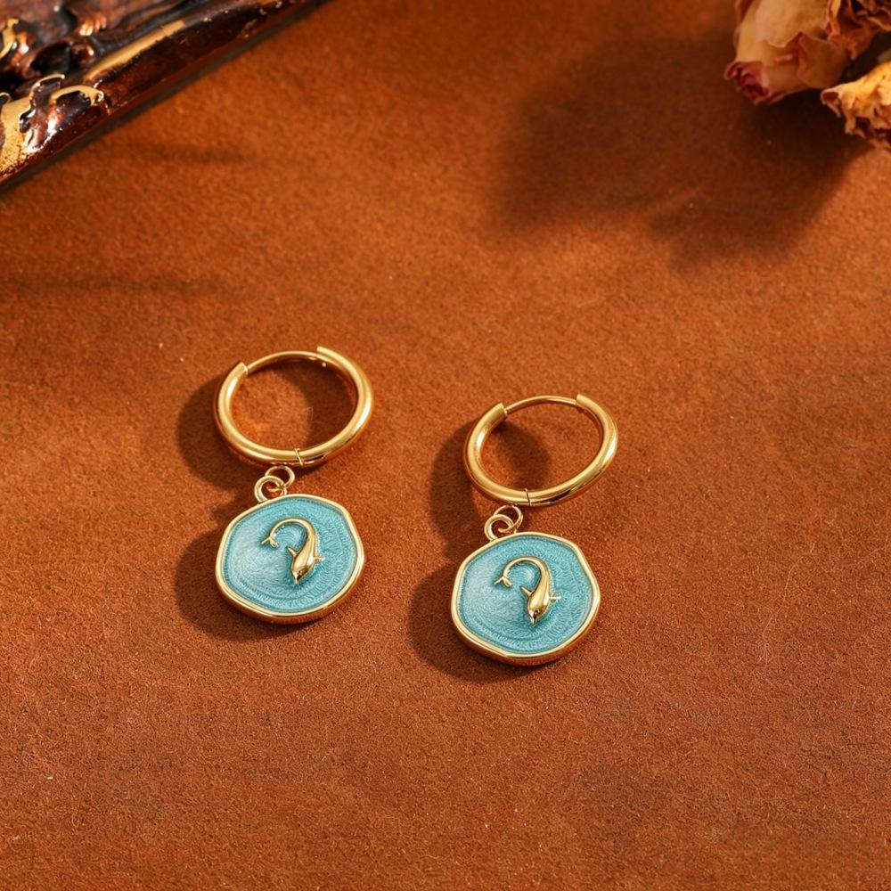 Summer Ocean Series Earrings: Starfish, Sea Turtle, and Mermaid Tail Designs for Women.