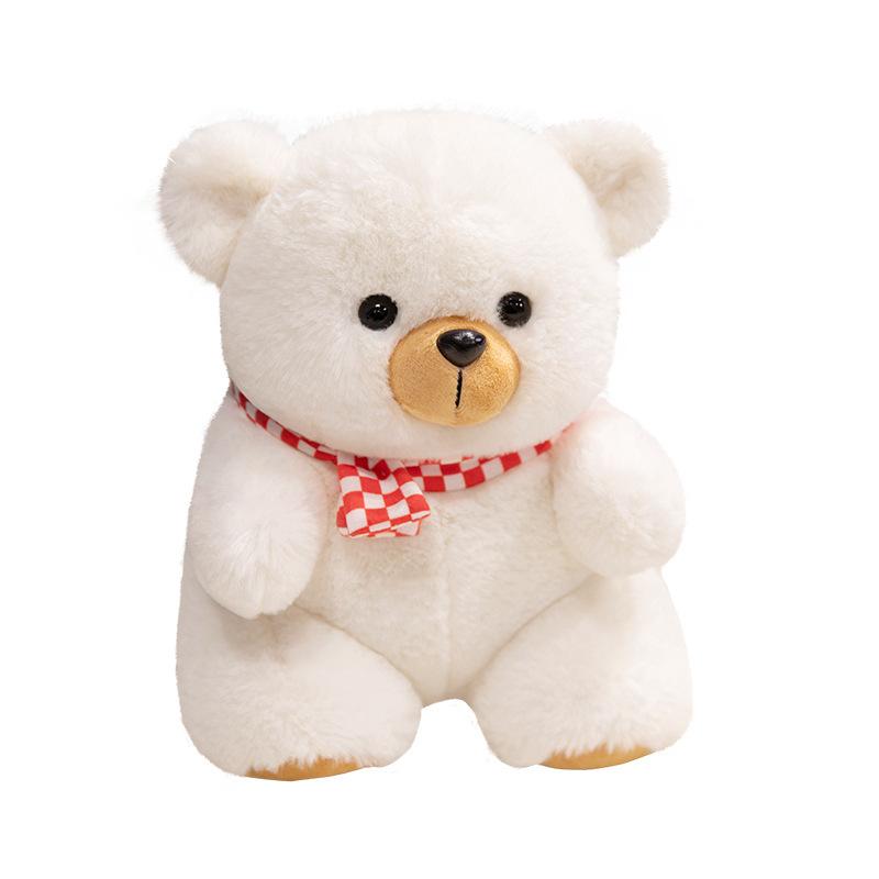 Cute Cute Scarf Bear Teddy Bear Doll Plush Toy Chubby Bear Hug Bear Doll Children's Rag Doll