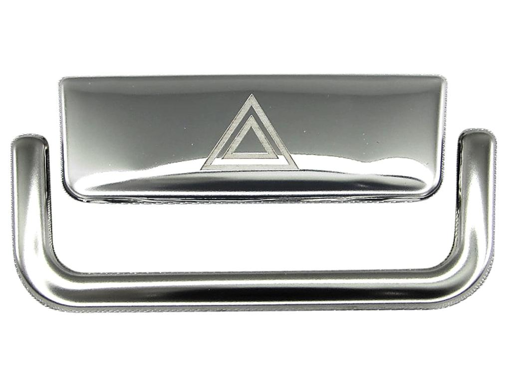 BRIGHTZ Finish Stainless Steel Plated Hazard Switch Covers for Crown ARS220 Ultra-Mirror (2-Piece Set) (INT-ETC-435)