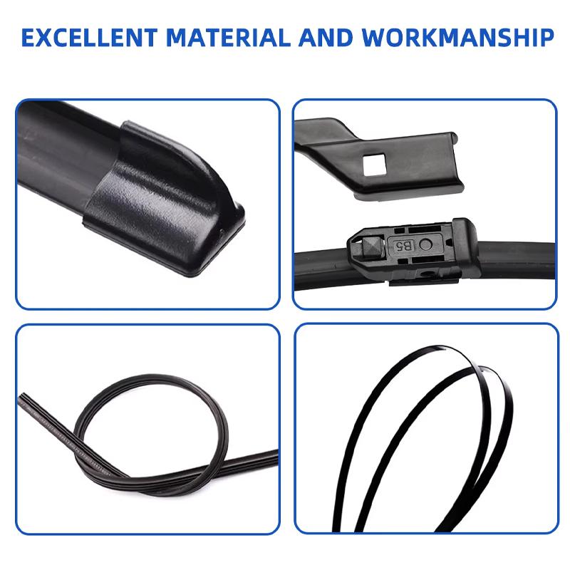 3PCS for TOYOTA Previa Tarago Estima 2000-2005 26"+18"+16" Front Rear Wiper Blades Windshield Windscreen Window Cutter