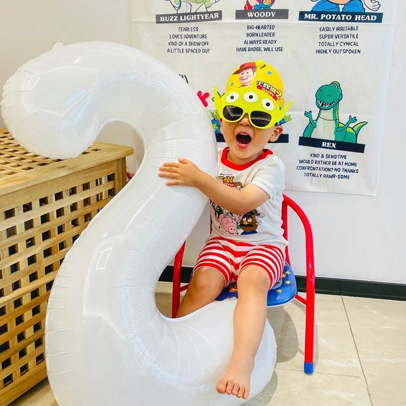 Golden White Disposable Tableware Paper Plates Cups Birthday Baby Shower Decoration Adults Wedding Balloon Set Party Supplies