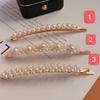 Classic Style Korean Fashion Alloy 3-6mm Freshwater Pearls  Hair Clips Hairpins Set for Fashion Girls