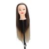 Training Head Long Soft Hair Hairdressing Styling Mannequin Head Hat Display for Ironing Braiding