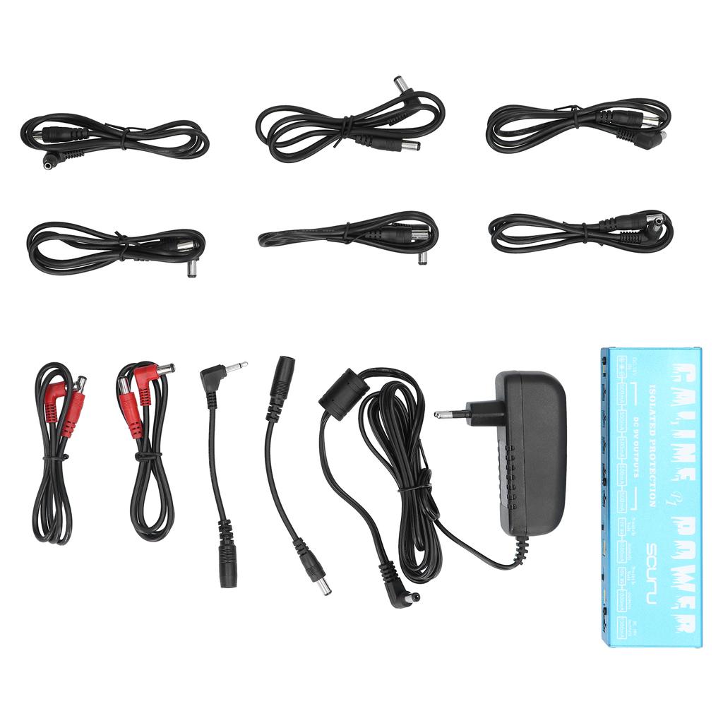 Guitar Effect Pedal 18V 2A 36W 8 Isolated Outlets with LED Power Adapter Accessory