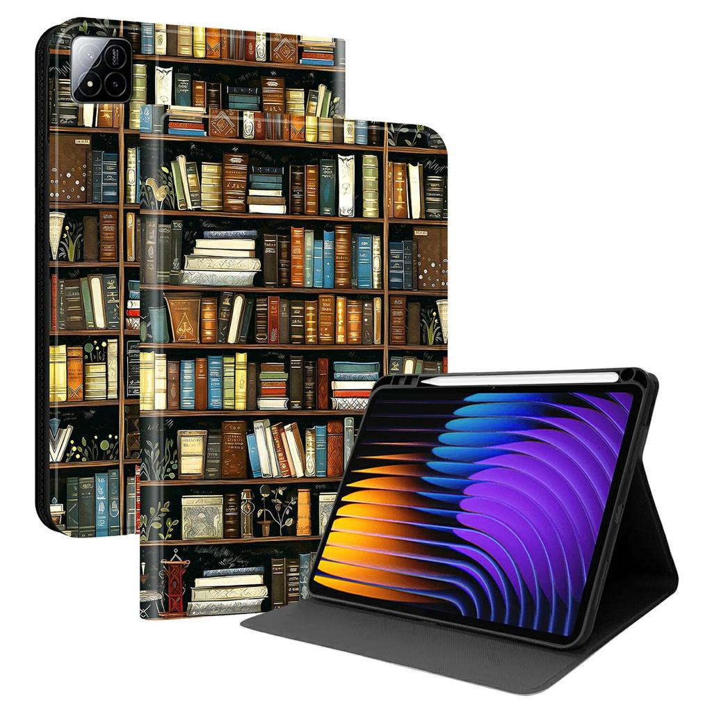 PU Leather Case For Xiaomi Poco Pad X1/Pad 8 Pro/Pad 8/Pad 7 Pro/Pad 7 Pattern Print Tablet Cover Stand with Pen Slot (Stylus Not Included)