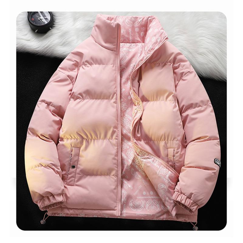 Cotton Clothes Men's Autumn and Winter Velvet Thermal Stand-up Neck Cotton-padded Jacket