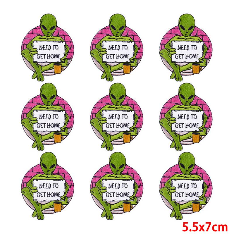 10 Pcs/lot Wholesale Embroidery Patch Iron On Patches For Clothing Patches On Clothes Jackets Decor Applique Sew Supplies