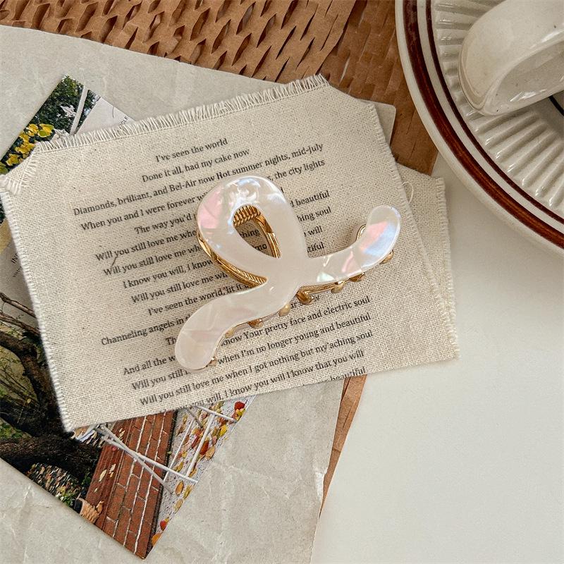 

Заколка для волос Mermaid Ji из высококачественного уксусного волокна: Изысканная заколка для волос «полупучок» для женщин