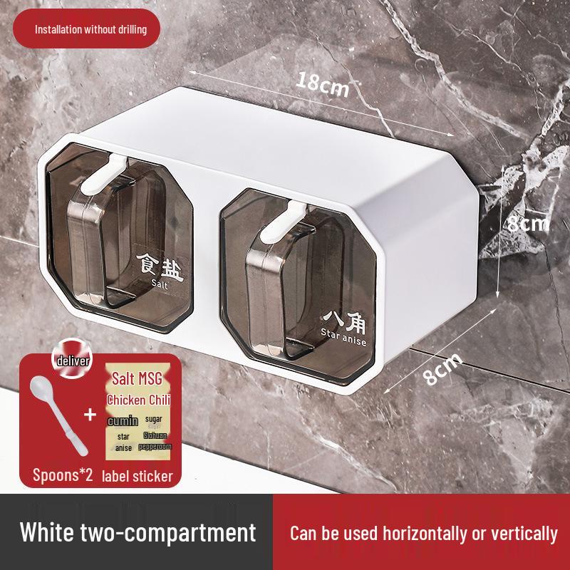 

Настенный кухонный набор для специй с банками для приправ и соли