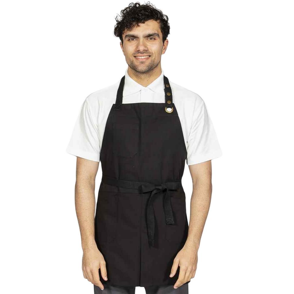 Dennys Canvas Front Slit Bib Apron