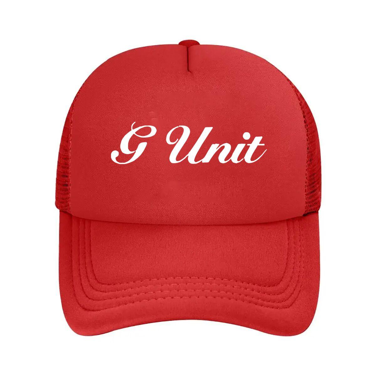 

G Unit Text Logo Fashion Mesh Baseball Cap Breathable Casual Hats Outdoor For Unisex s And Women s One Size