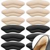 8pcs Heel Pads for Too Big Shoes Self-Adhesive Heel Protectors Heel Inserts Improve Shoe Fit And Comfort Prevent Heel Slippage