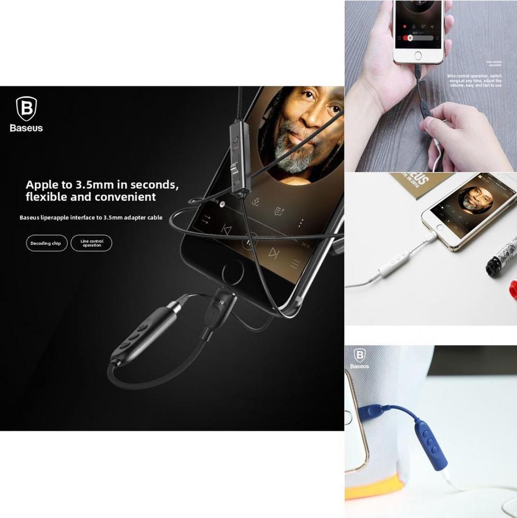 Adaptador de Auriculares para Apple Lightning a 35 mm Convertidor de Audio para Transmisión en Vivo y Llamadas de Voz