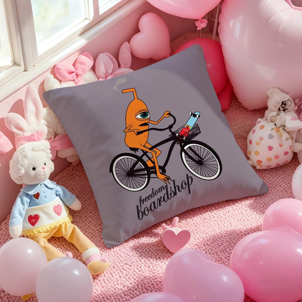 T-Toy M-MachineS S-SkateS Cushion Cover Pattern Printed Pillowcase for Living Room Sofa Cushion Cover & Bedroom Decor