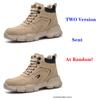Men Winter Work Boots Safety Shoes Male Indestructible Safety Boots Men Women Work Shoes Footwear Puncture-Proof Steel Toe Boots
