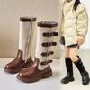 Children's Boots, Single Boots, High Waisted Straps, Side Zippers Boots